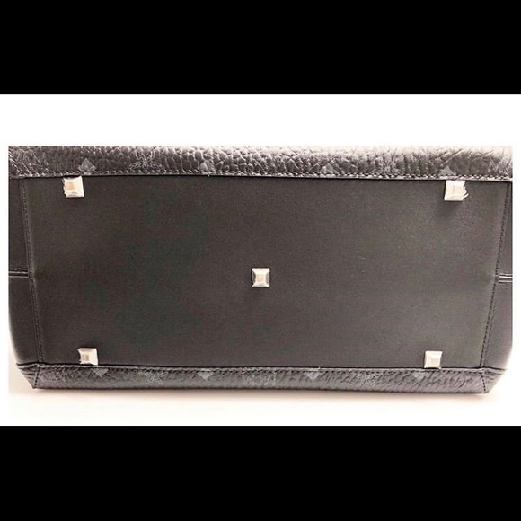 Authentic MCM Black Leather Bag/Purse - Picture 7 of 8